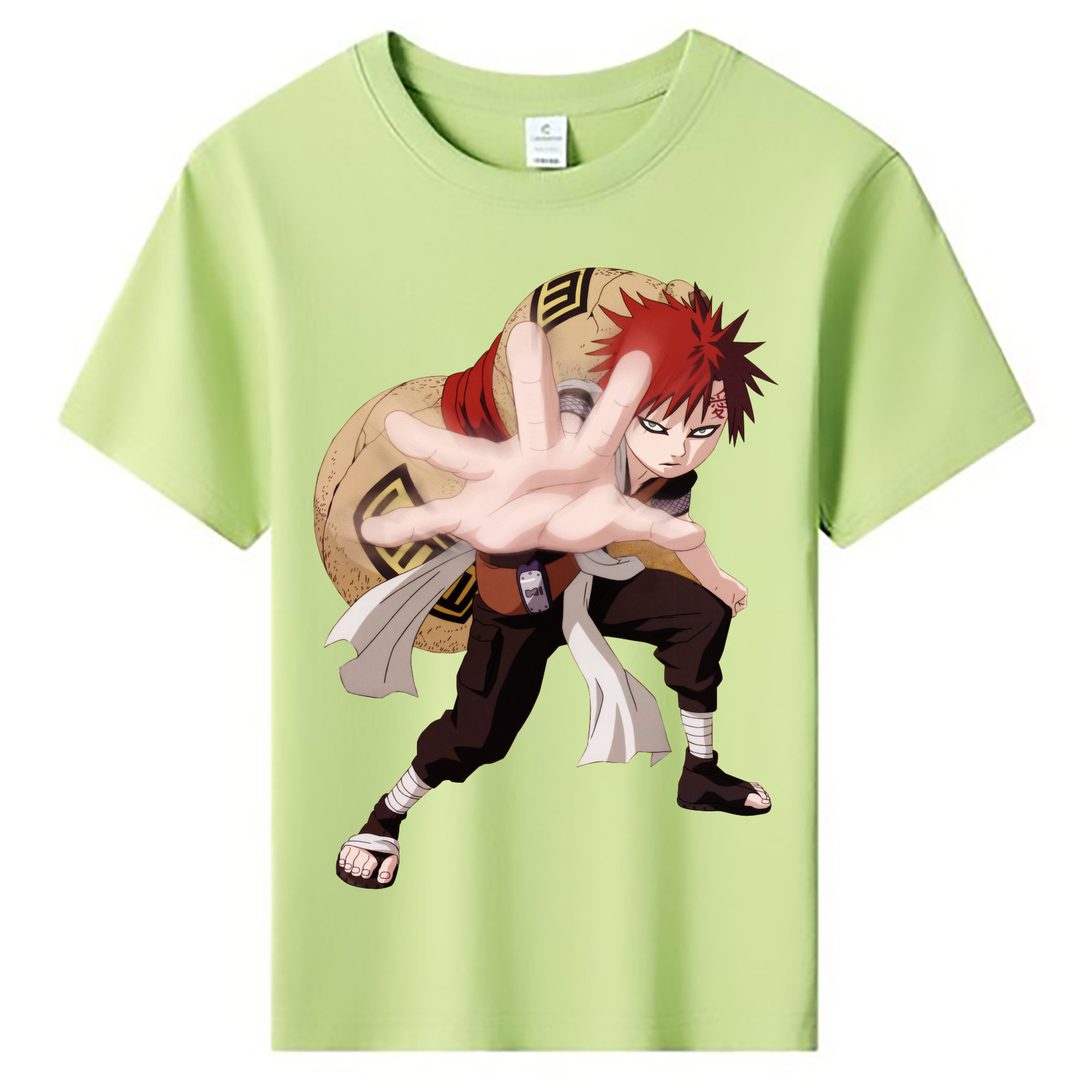 （画像用） NARUTO -ナルト- ガアラ Gaara 綿100％キッズTシャツ（フロントプリント）